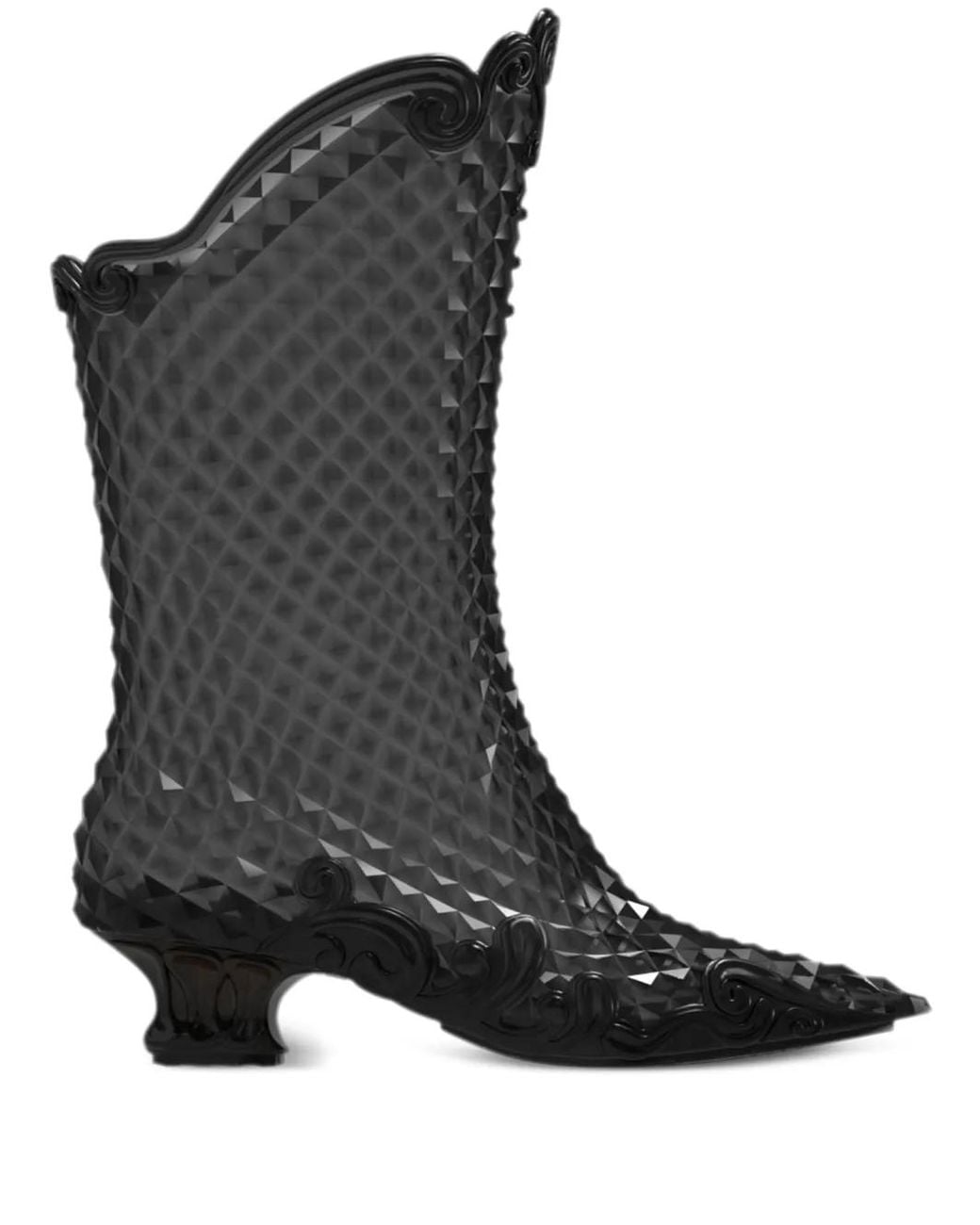 Y. Project Black X Melissa Pointed Court Boots