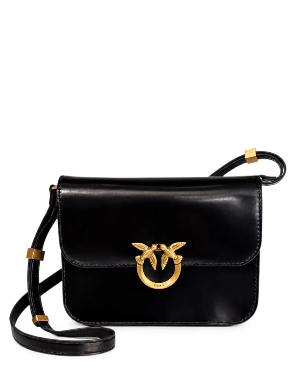 Pinko Black Sac À Bandoulière À Motif Love Birds