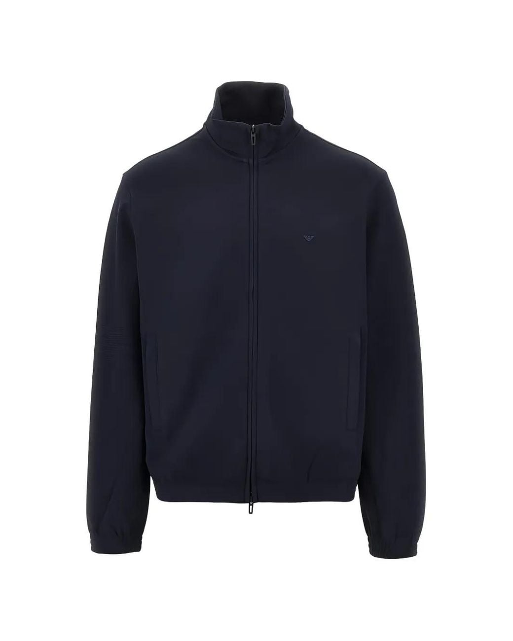 Emporio Armani Blue Zip-Up Sweatshirt for men