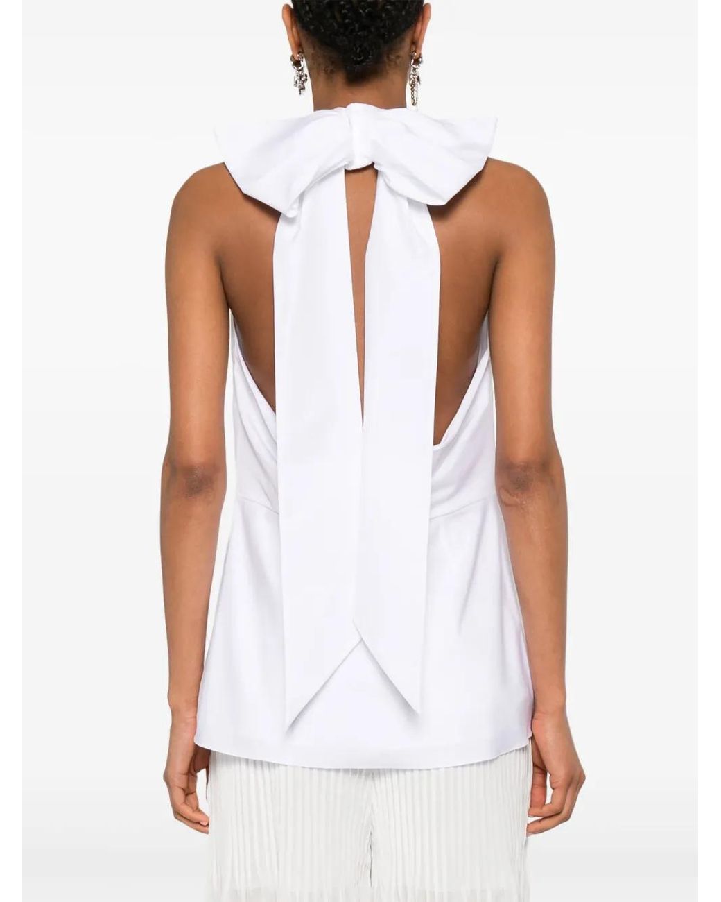 Simone Rocha Tanktop Met Strik in het White