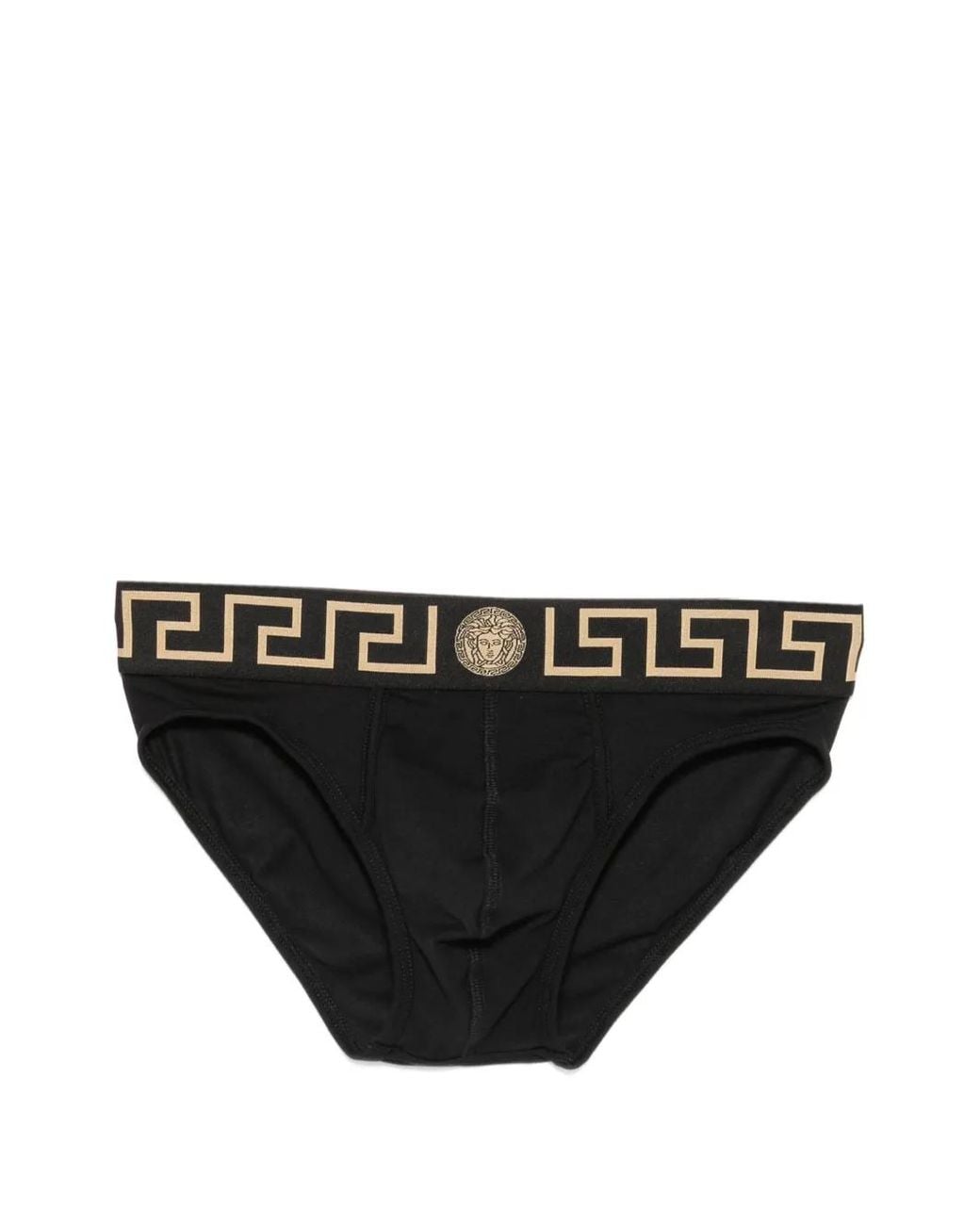 Versace Black Cotton-Jersey Briefs for men