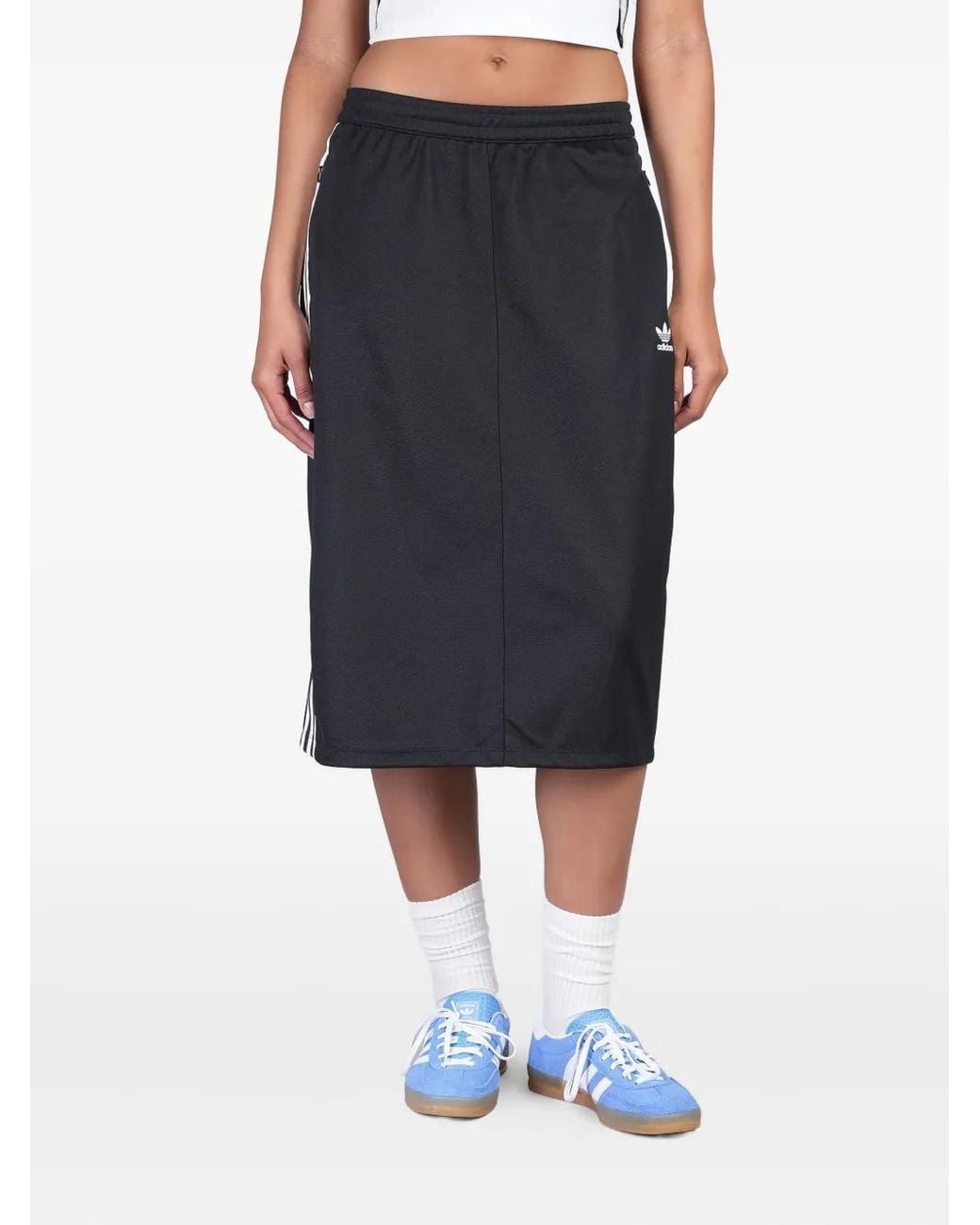 Adidas Blue Cotton-Blend Skirt