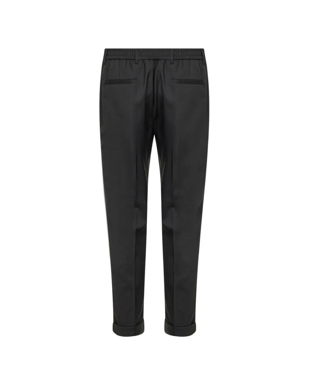 D4.0 Black Pantalon À Plis for men