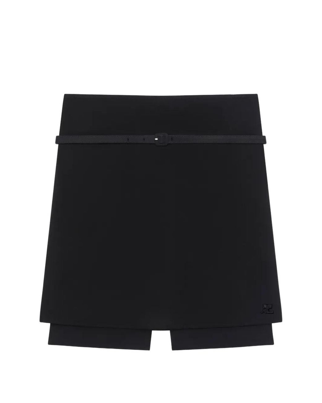 Courreges Black Belted Skorts