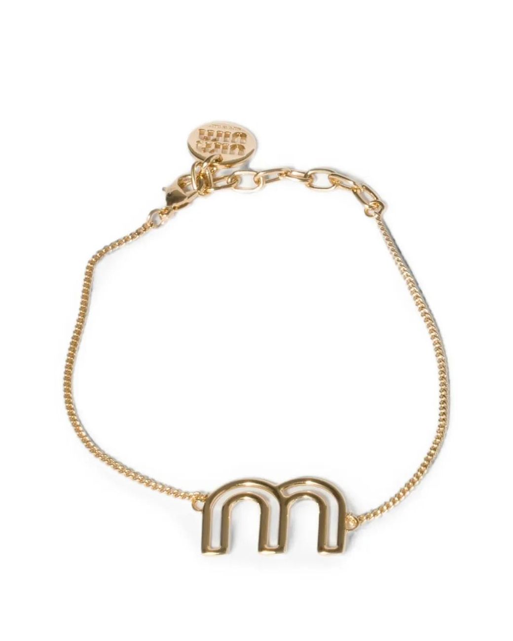 Miu Miu Metallic Metal Bracelet