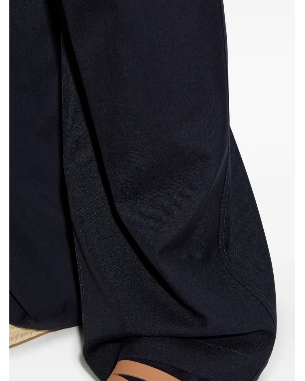 Marni Blue Virgin-Wool Straight-Leg Trousers for men