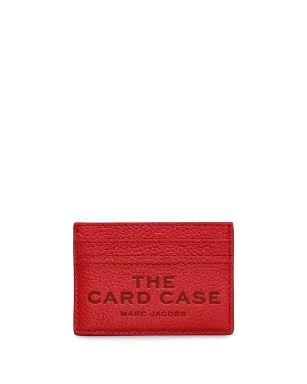 Marc Jacobs Red The Leather Card Case