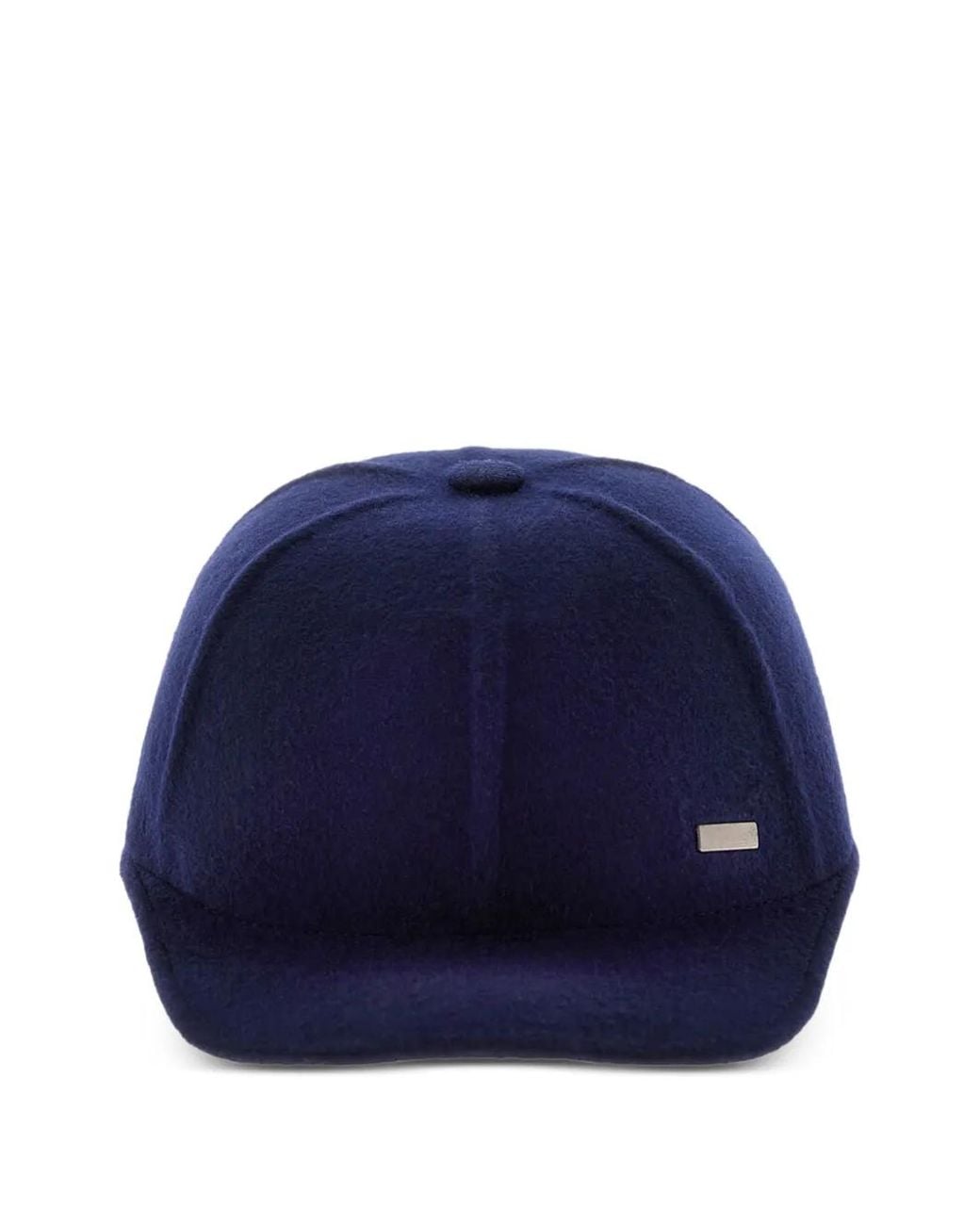 Herno Blue Wool Baseball Cap for men