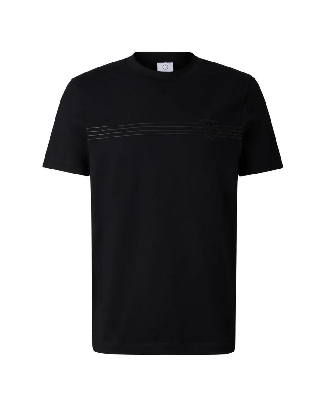 Bogner Black Ryan Logo-Print T-Shirt for men