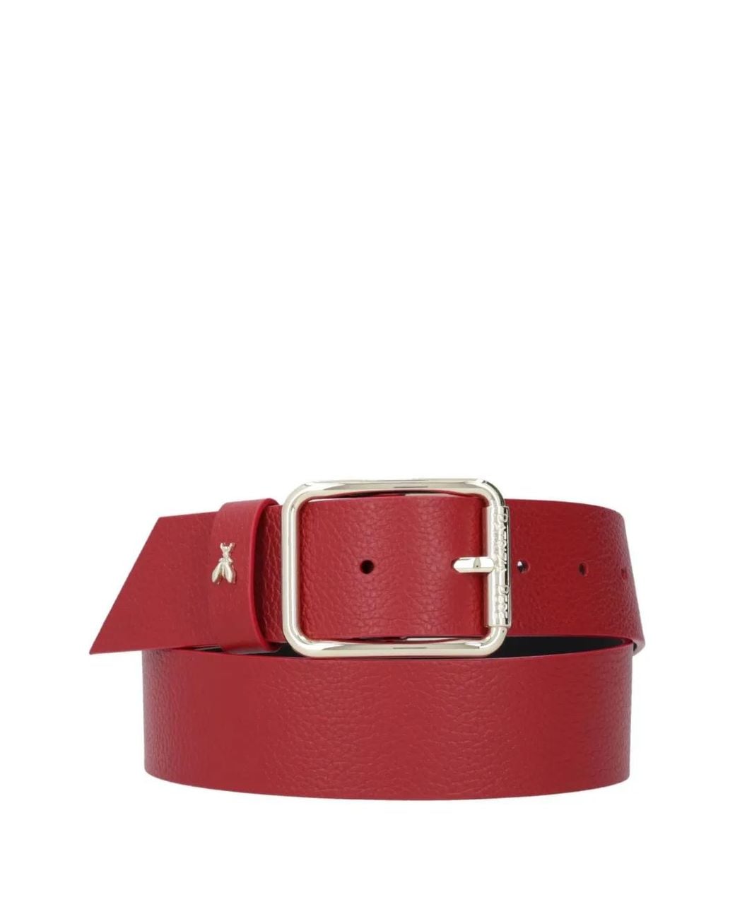 Patrizia Pepe Red Fly Buckle Belt