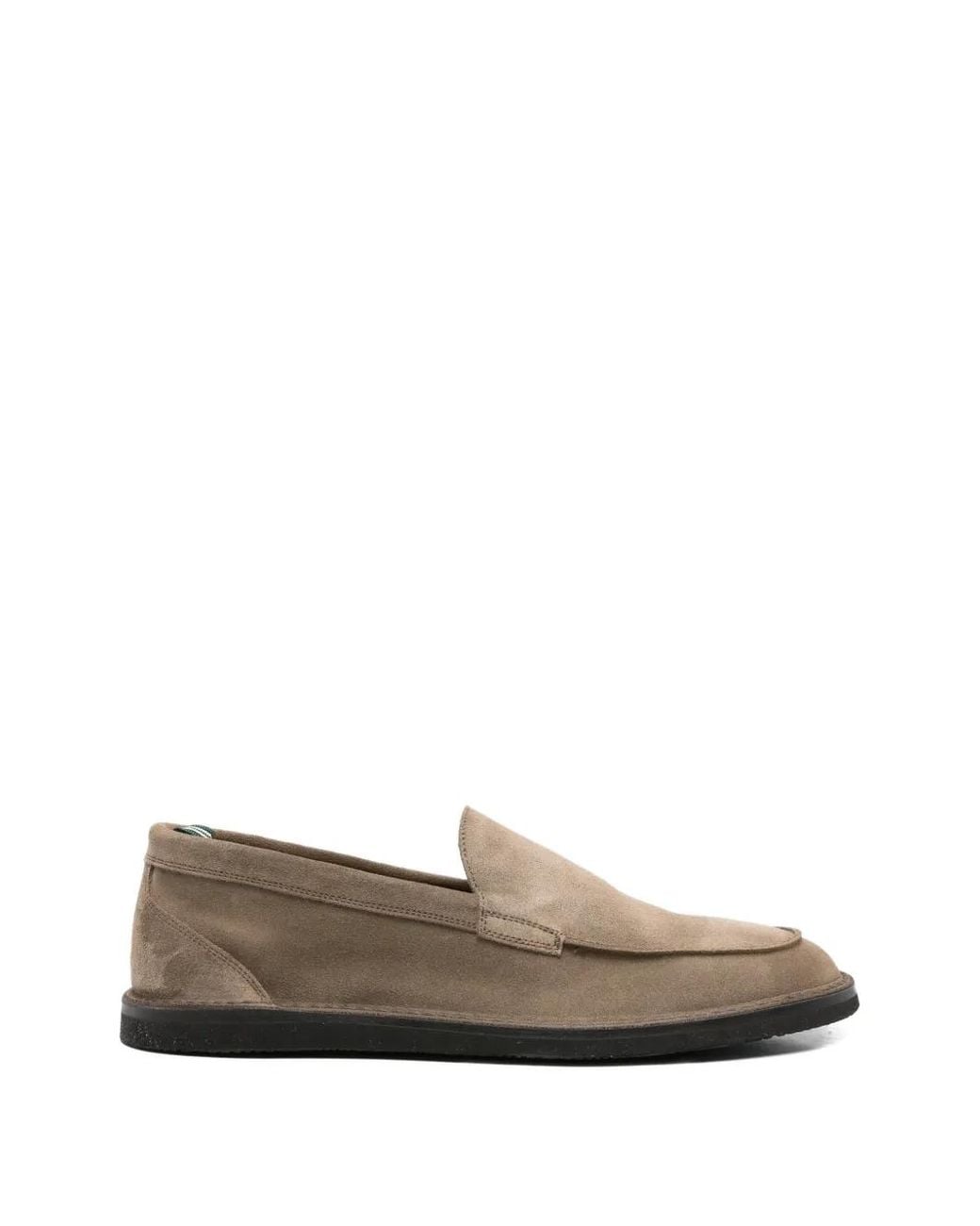 Green George Green Leather Loafers for men
