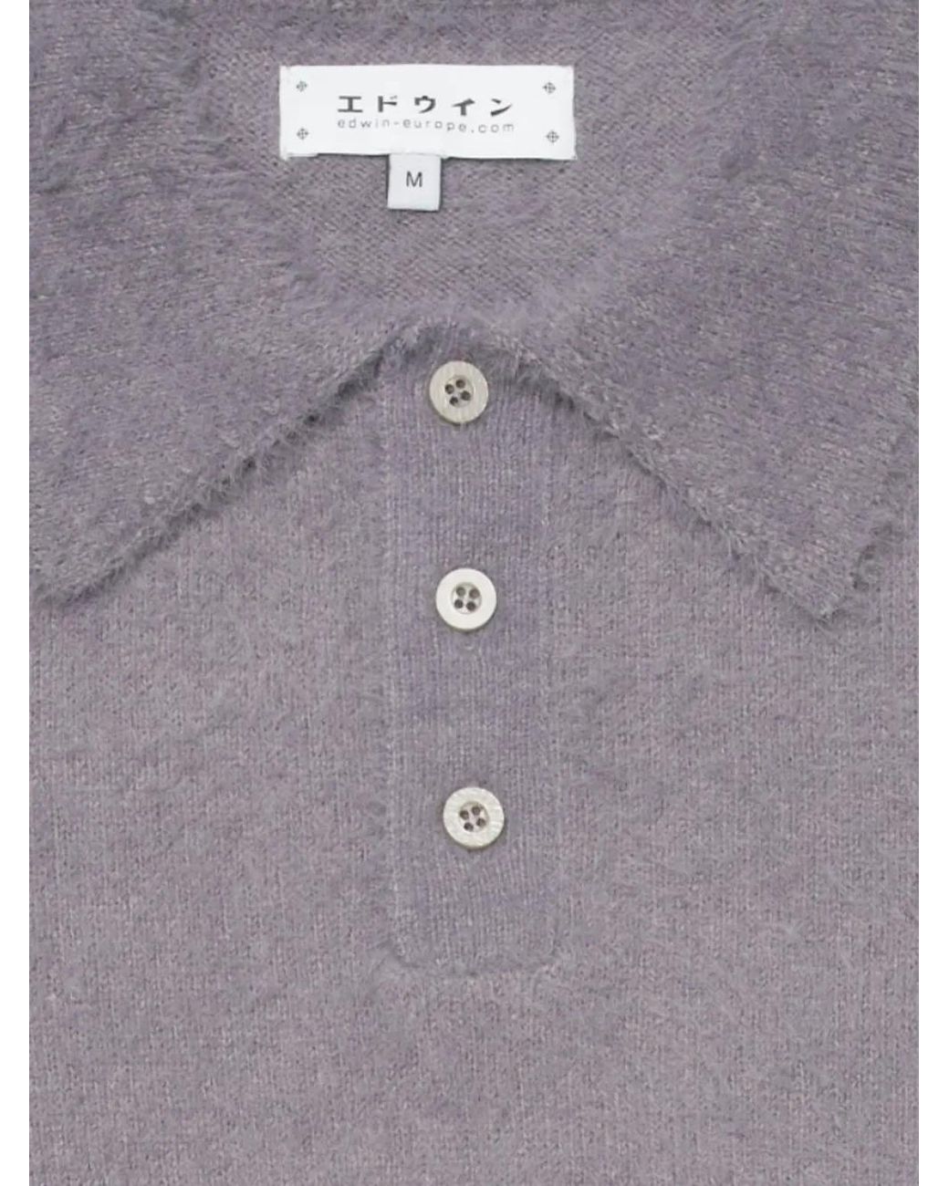Polo Dex di Edwin in Gray da Uomo