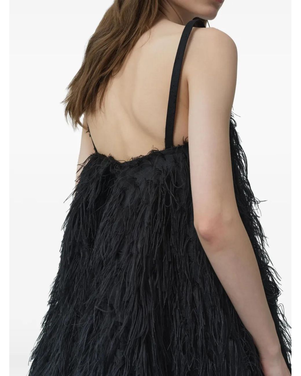 Jonathan Simkhai Black Kalla Fringe Jacquard Mini Dress