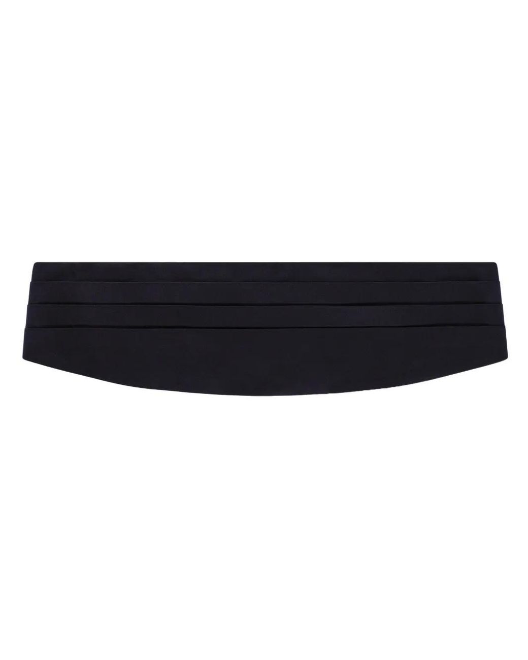 Dolce & Gabbana Black Pleated Silk Cummerbund for men