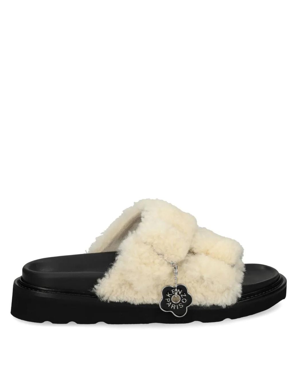 KENZO White Matto Pantoletten
