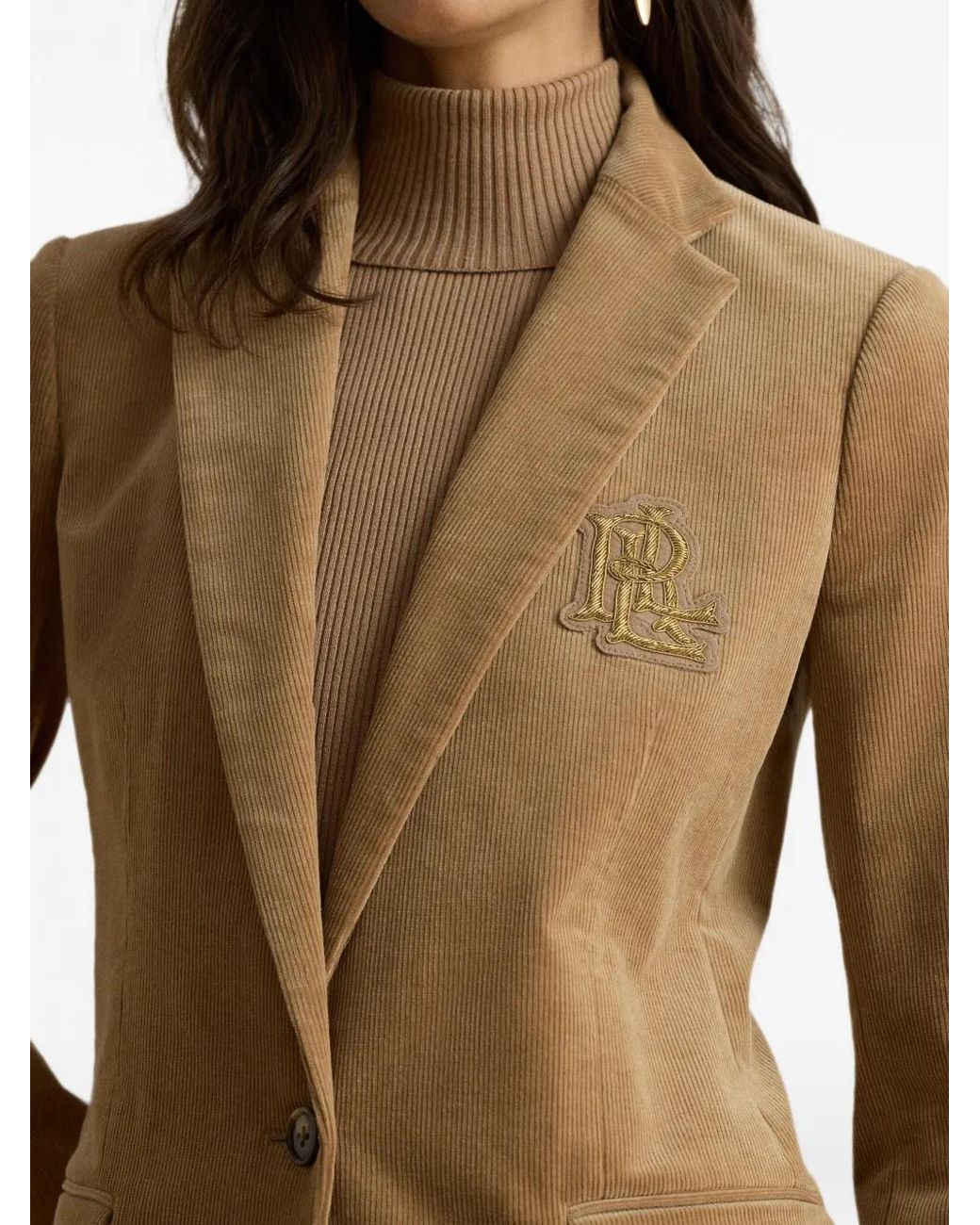 Ralph Lauren Natural Bullion Corduroy -Patch Blazer