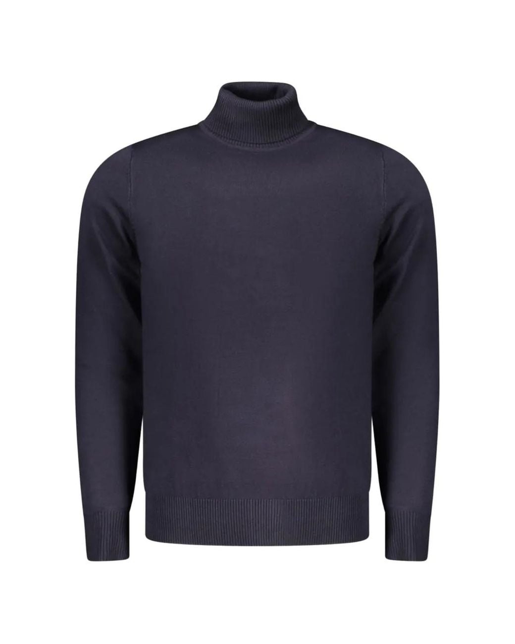 COVERI MOVING Blue Roll-Neck Sweater for men