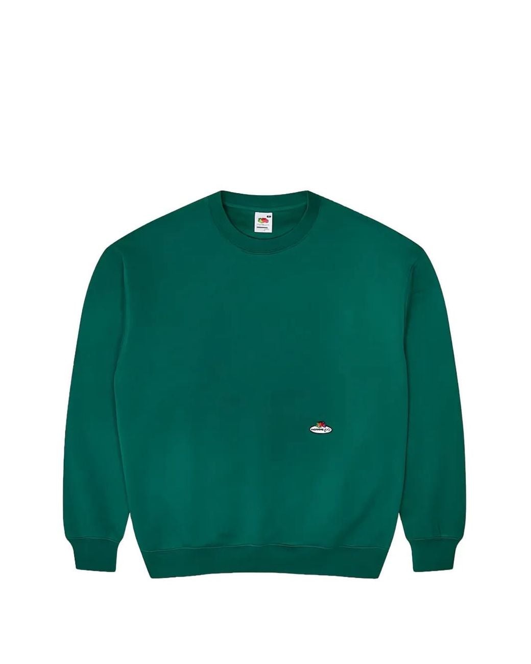 HOMMEGIRLS Green X Fruit Of The Loom Logo-Patch Sweatshirt