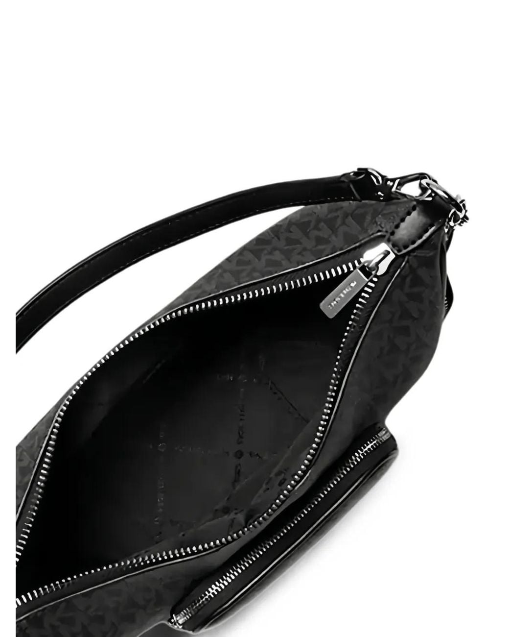 Michael Kors Black Small Merritt Signature-Logo Shoulder Bag