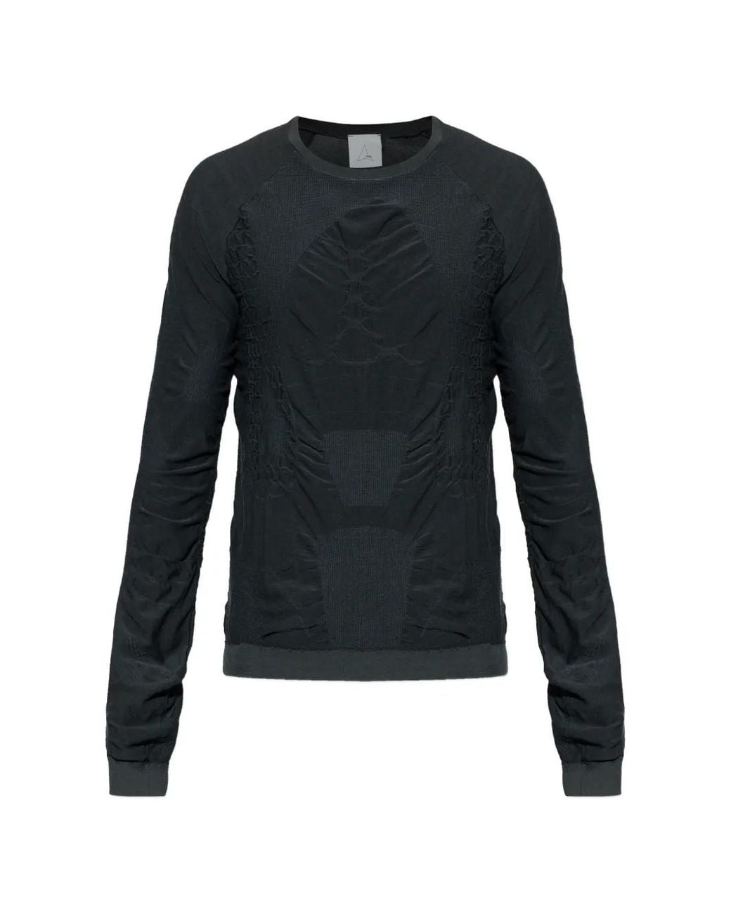Roa Blue Ruched Long-Sleeved Jumper for men