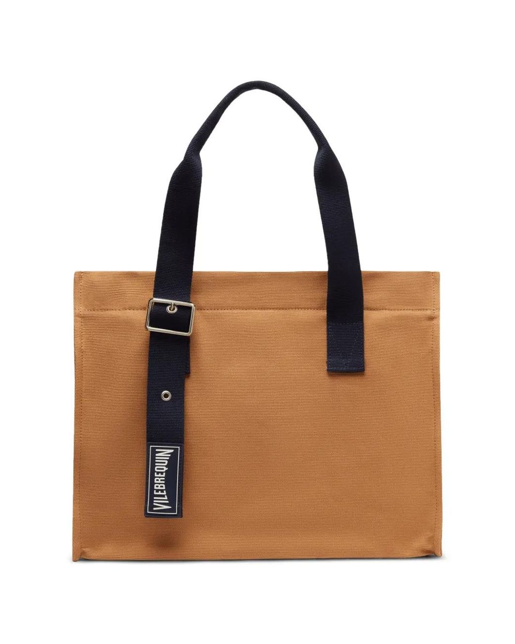 Vilebrequin Brown Bagmu Adjustable-Handle Patch Beach Bag