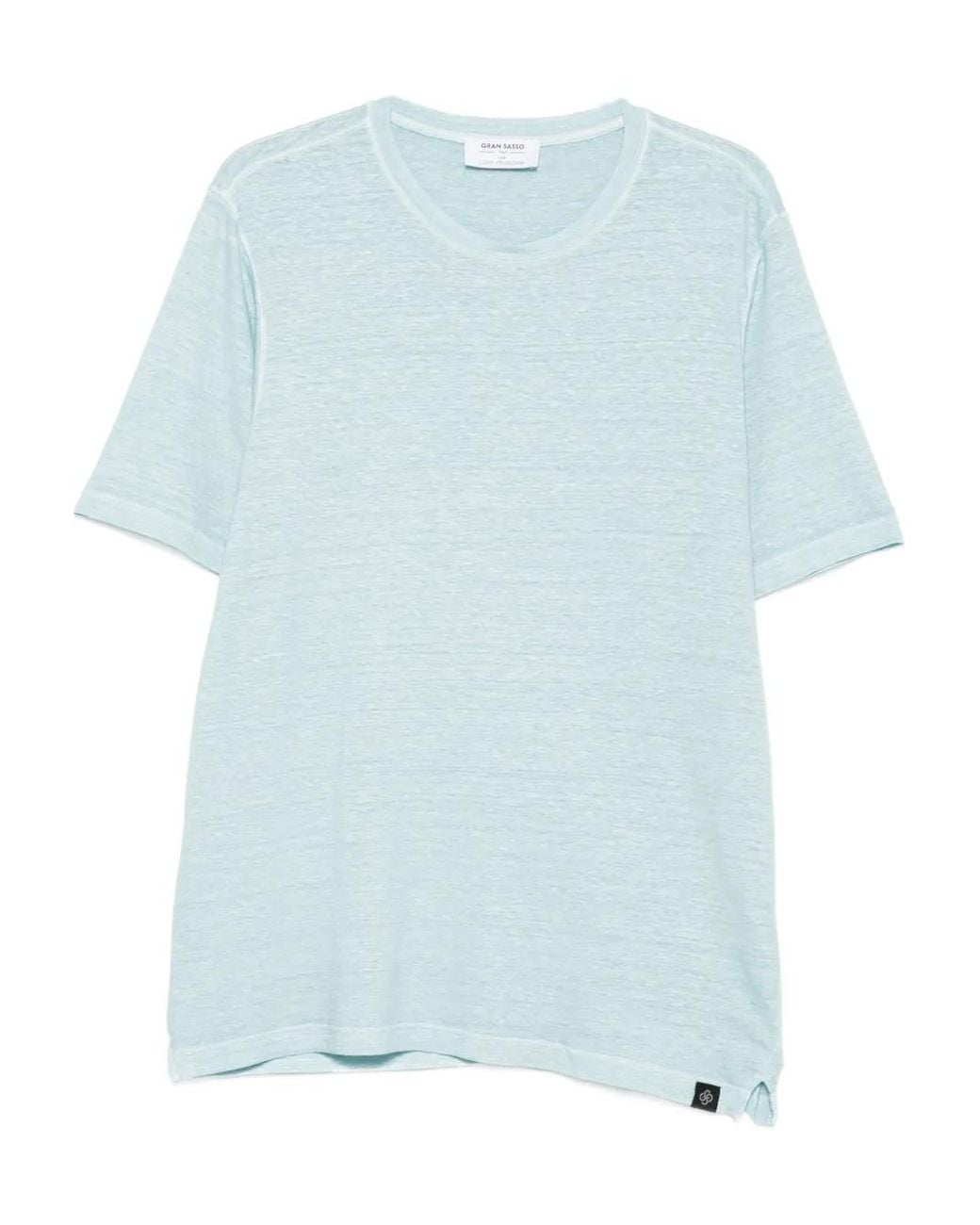 Gran Sasso Blue Round-Neck T-Shirt for men