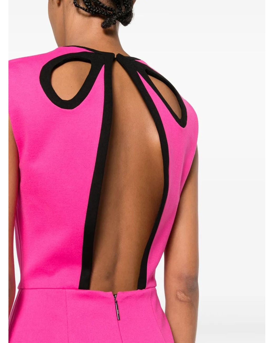 Robe Courte À Détail De Nœud MSGM en coloris Pink