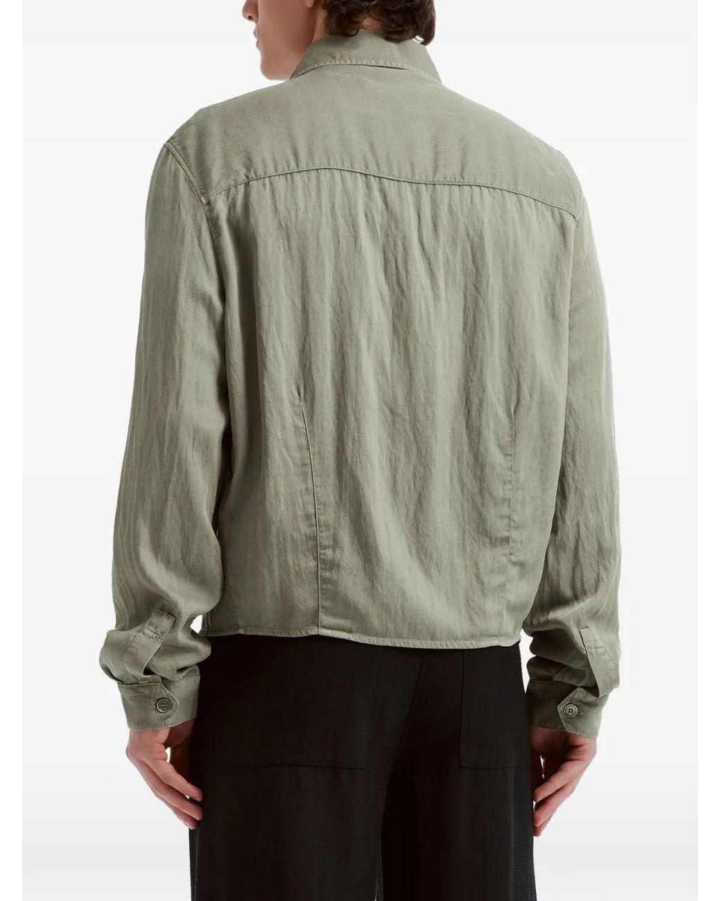 Our Legacy Green Sift Zip Shirt for men