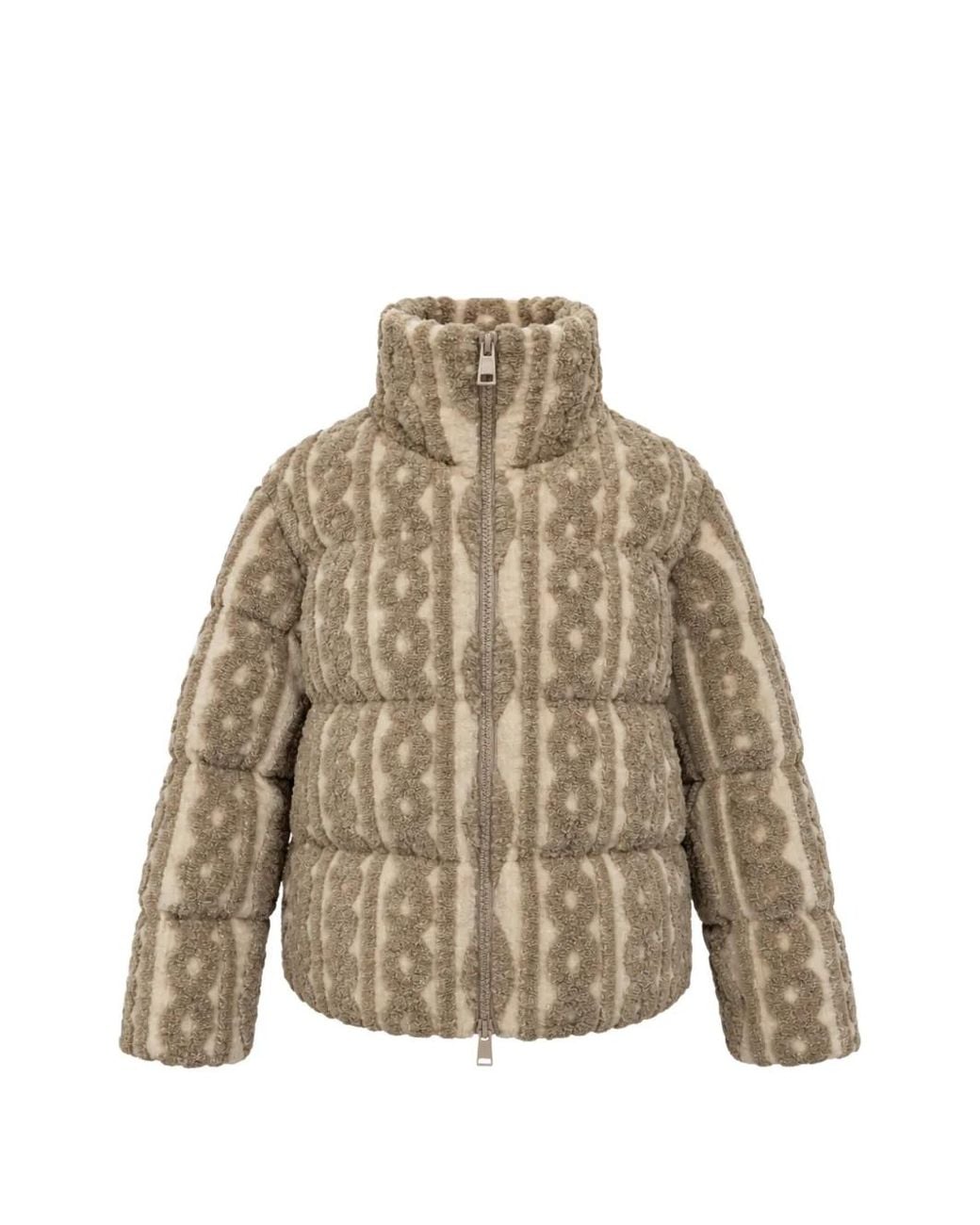Herno Natural Jacquard-Knit Padded Jacket