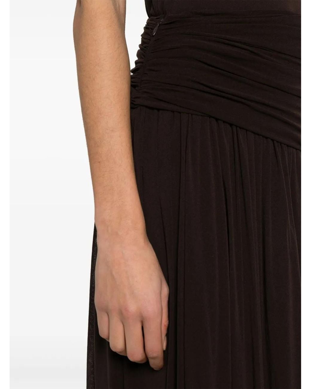 Philosophy Di Lorenzo Serafini Black Chocolate Chiffon Skirt