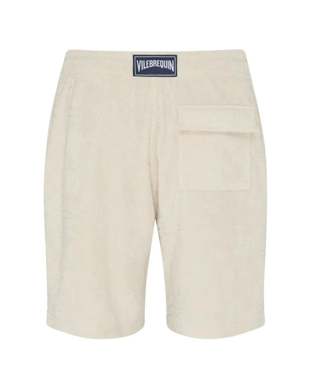 Vilebrequin Natural Starlettes Jacquard Terry Bermuda Shorts for men