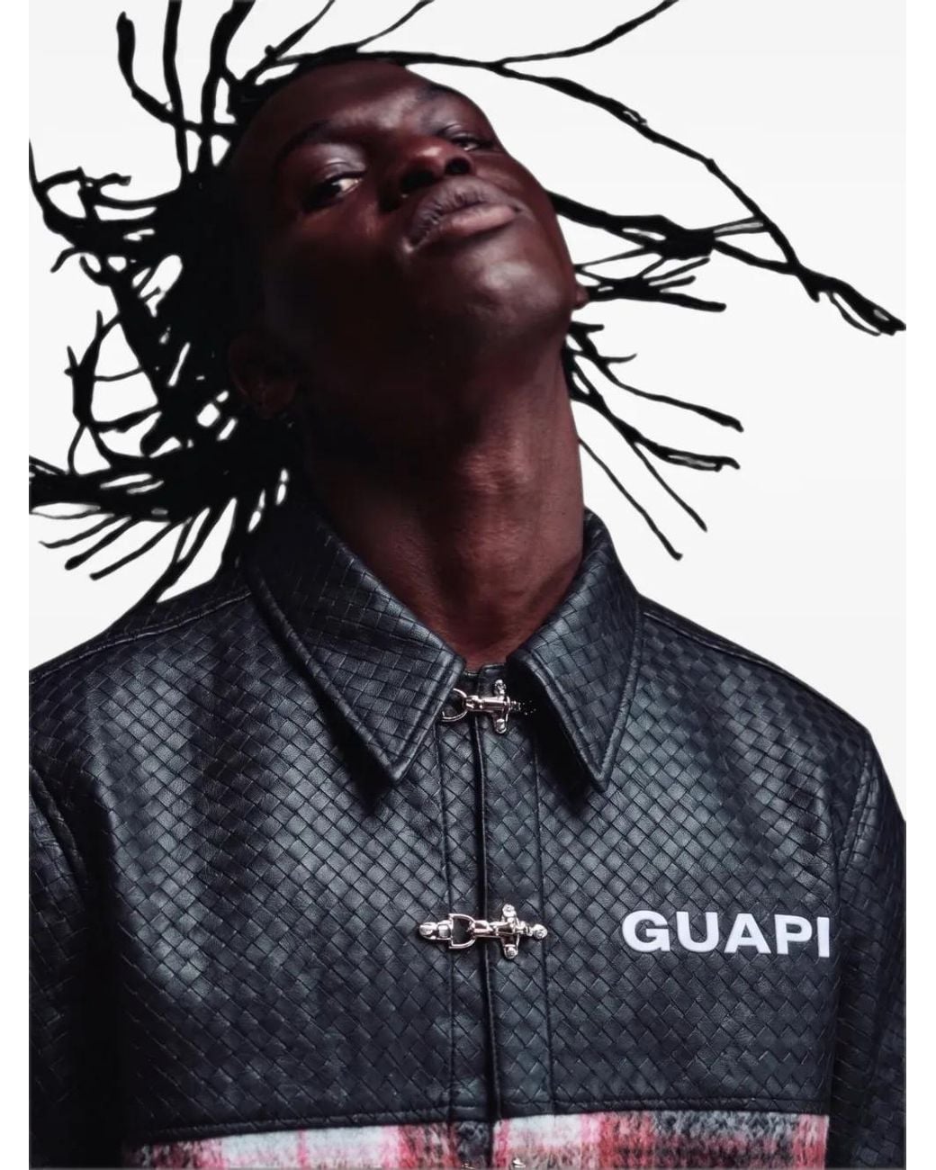 GUAPI Black Aviation Panelled Shirt for men