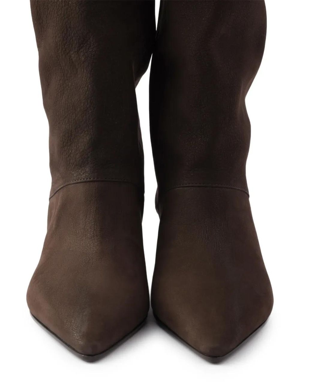 Prada Black Stiefel Mit Spitzer Kappe