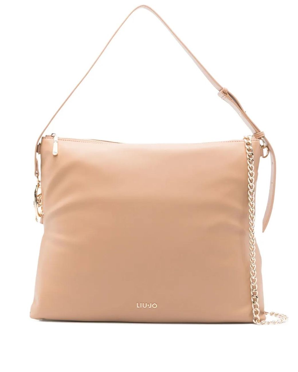 Liu Jo Natural Chain-Embellished Shoulder Bag