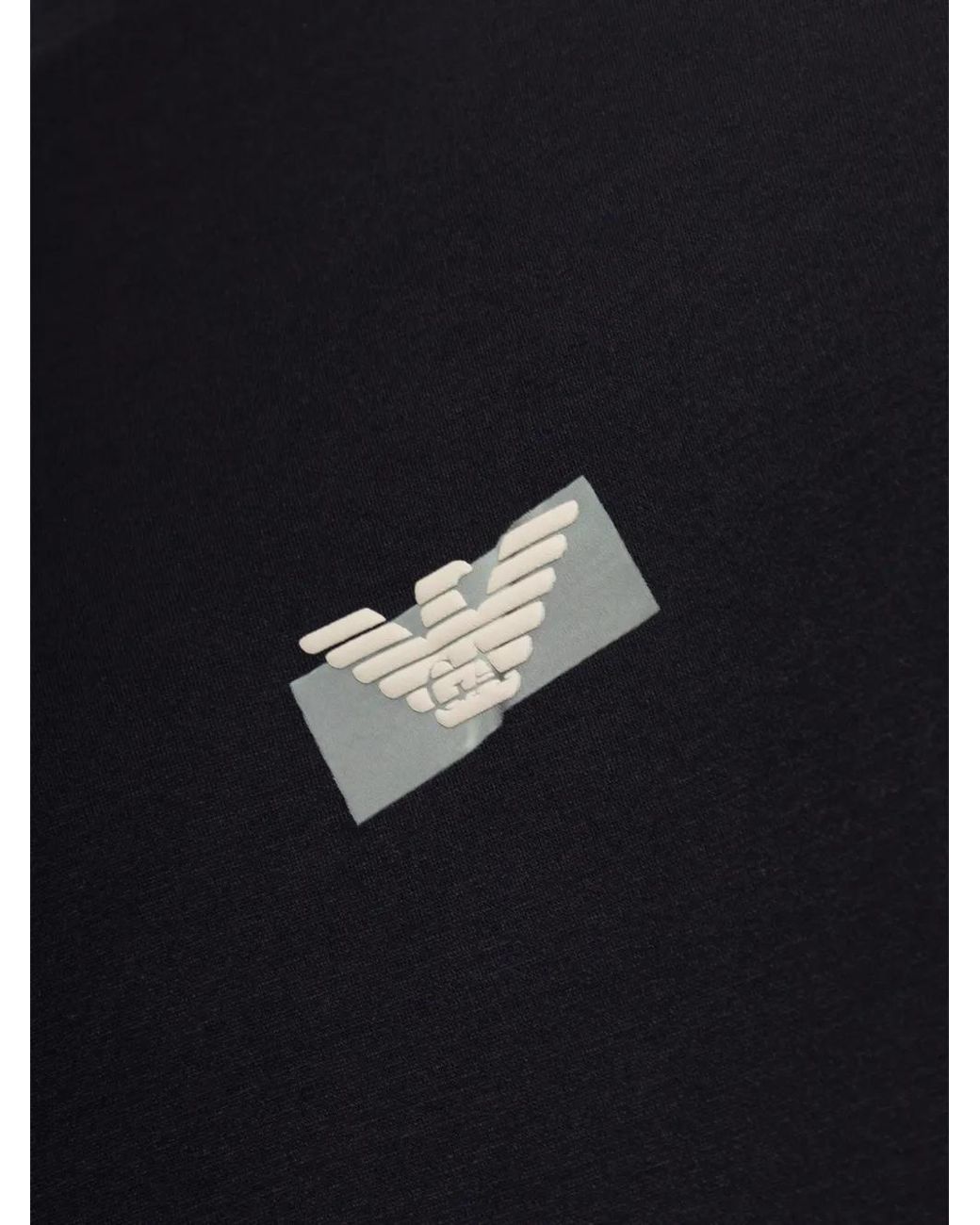 Emporio Armani Black Logo T-Shirt for men