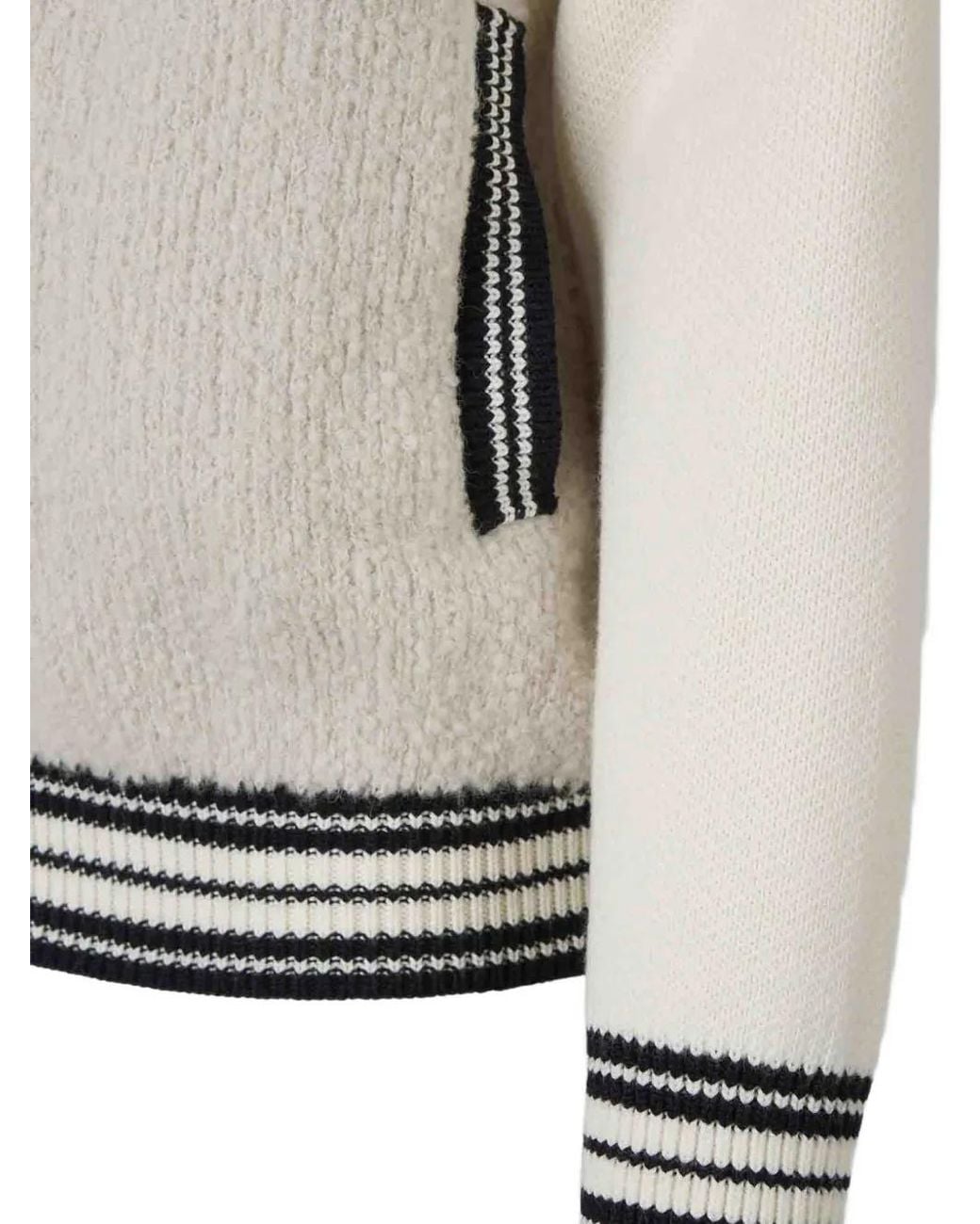 Off-White c/o Virgil Abloh Gray Logo-Embroidered Striped-Trim Jacket for men