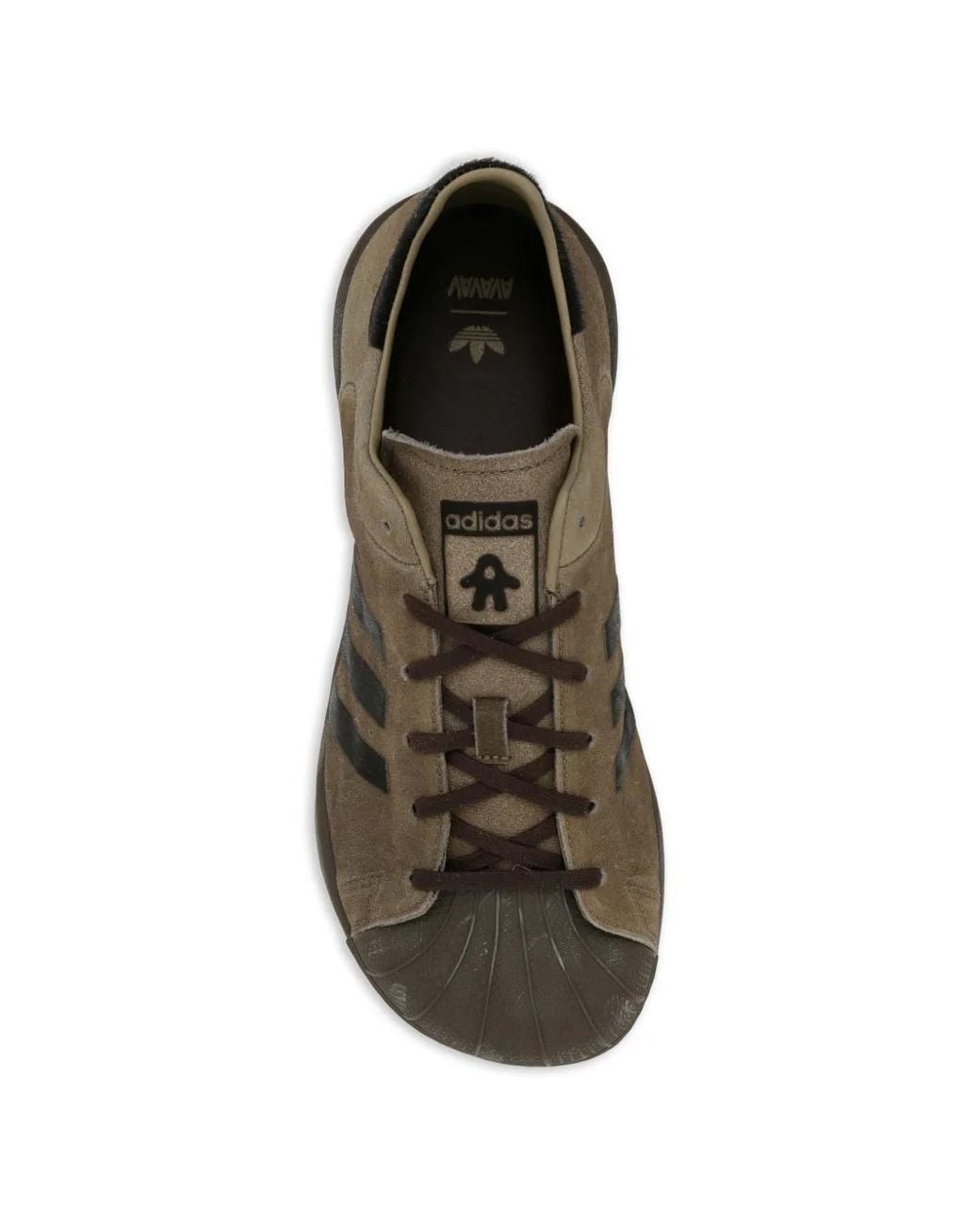 Adidas Brown Superstar By Avavav Sneakers for men