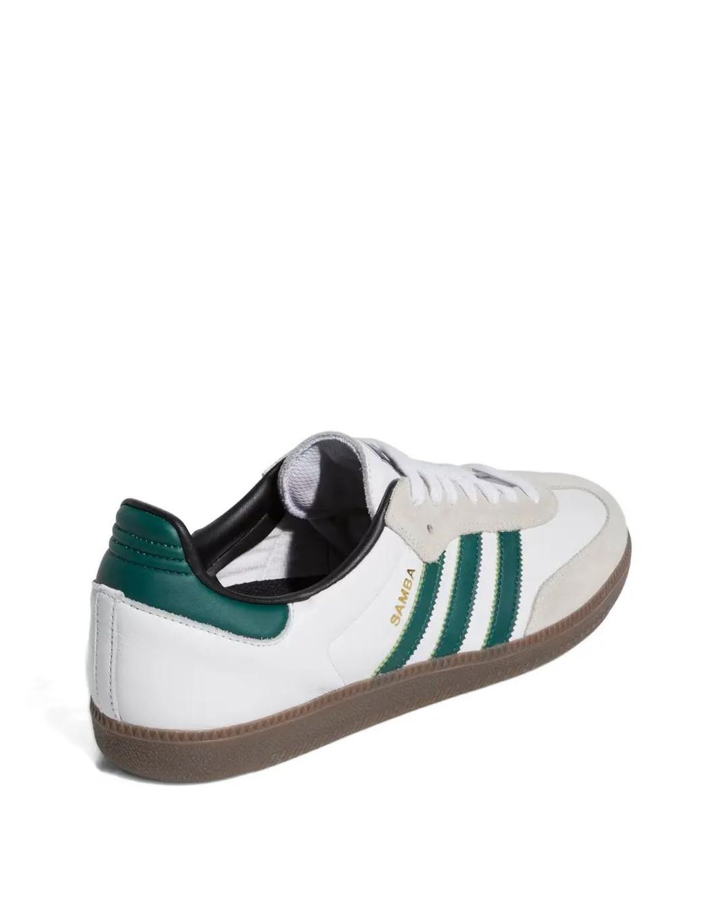 Adidas White Samba Adv Striped Sneakers for men