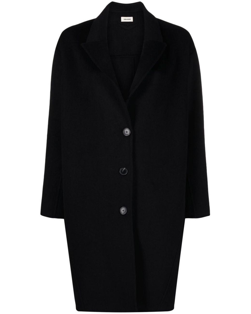Zadig & Voltaire Mady Wool-blend Coat in Black | Lyst