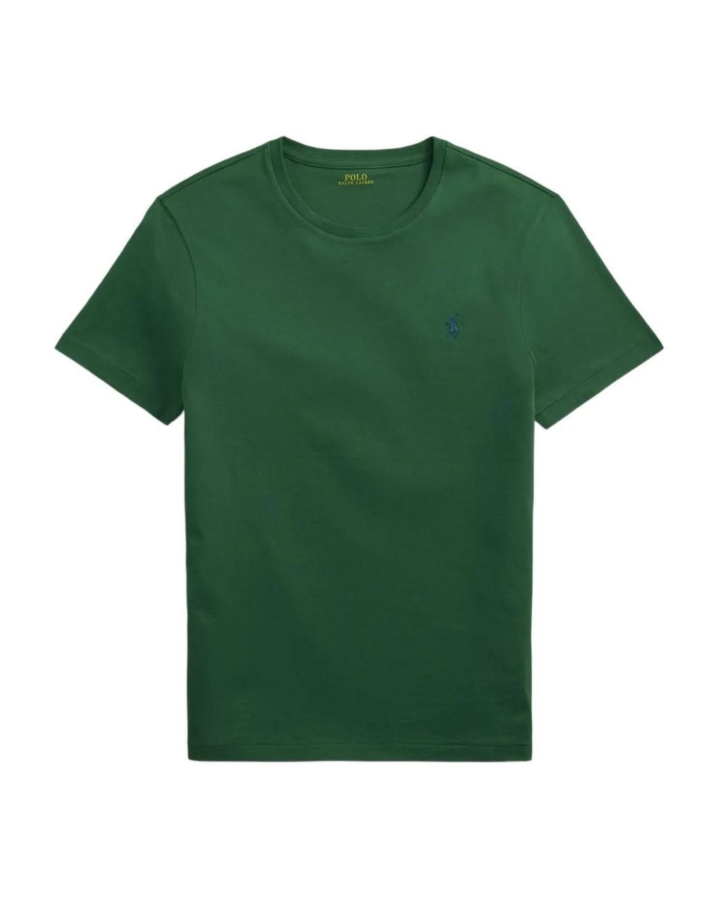 Polo Ralph Lauren Green Crewneck Embroidered Logo T-Shirt for men