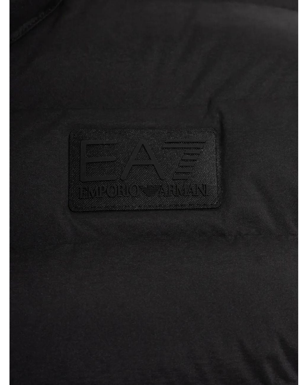 EA7 Black Quilted Jacket for men