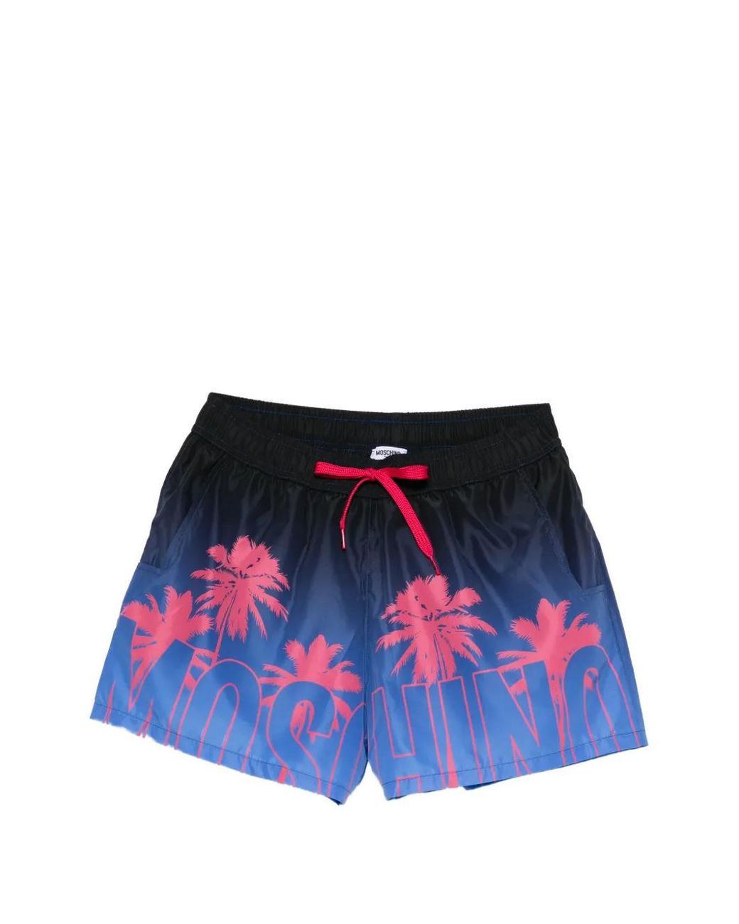 Moschino White Silk And Nylon Blend Drawstring Swimwear for men
