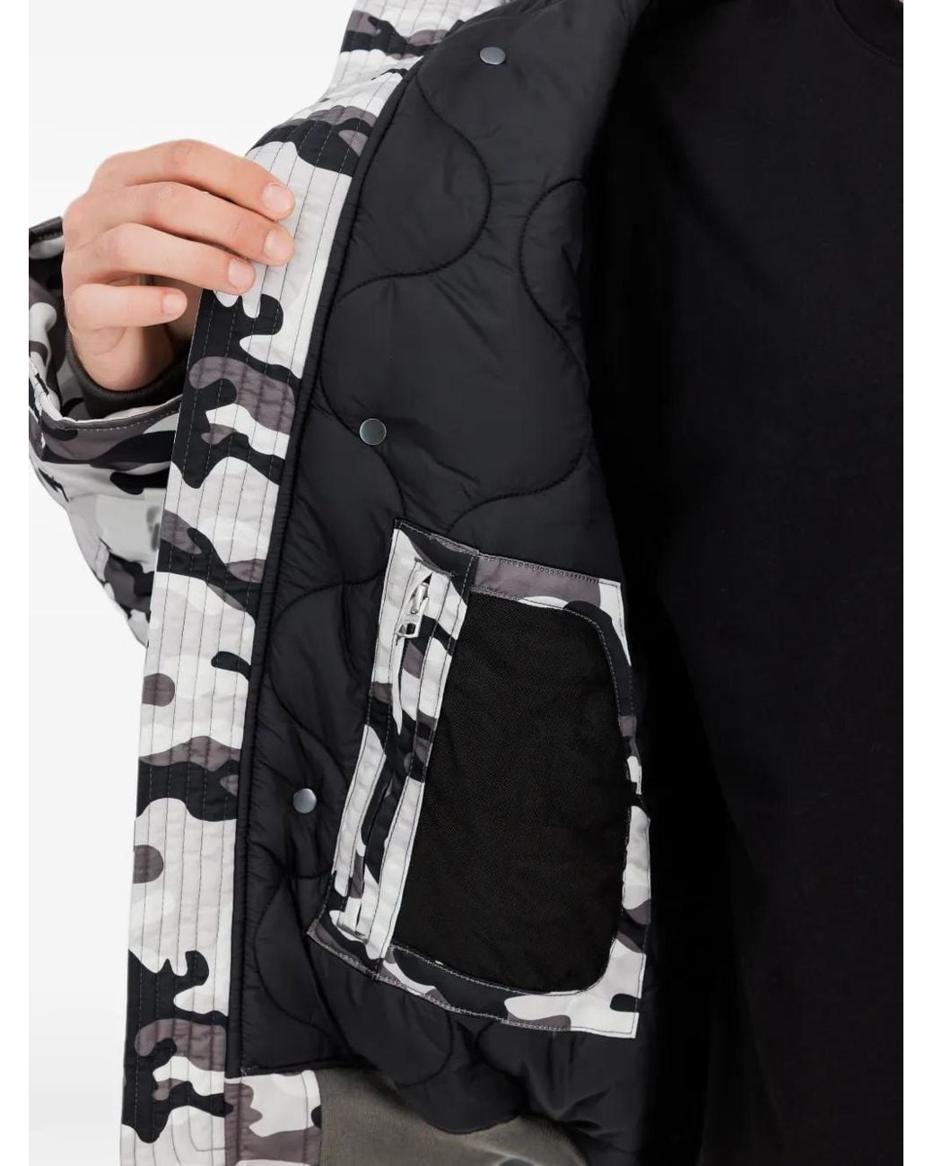 Alpha Industries Gray N-2B Base Camo Uv Oversized-Fit Bomber Jacket