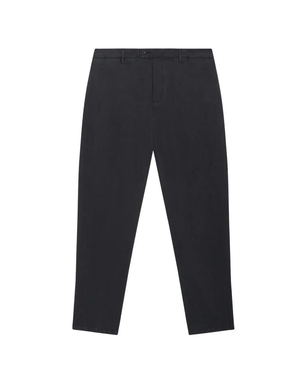 Dondup Blue Flat-Front Trousers for men