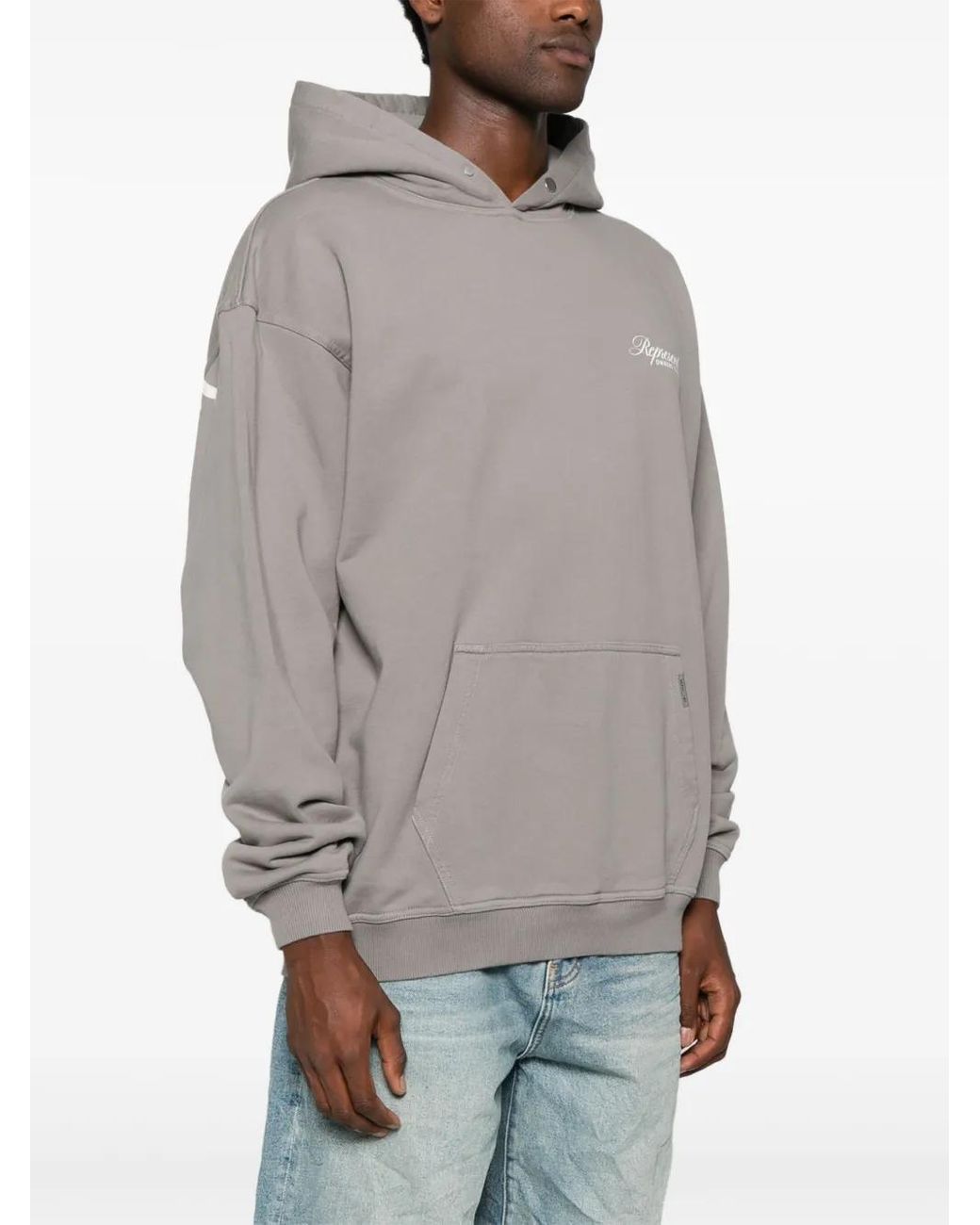 Represent Katoenen Hoodie in het Gray voor heren
