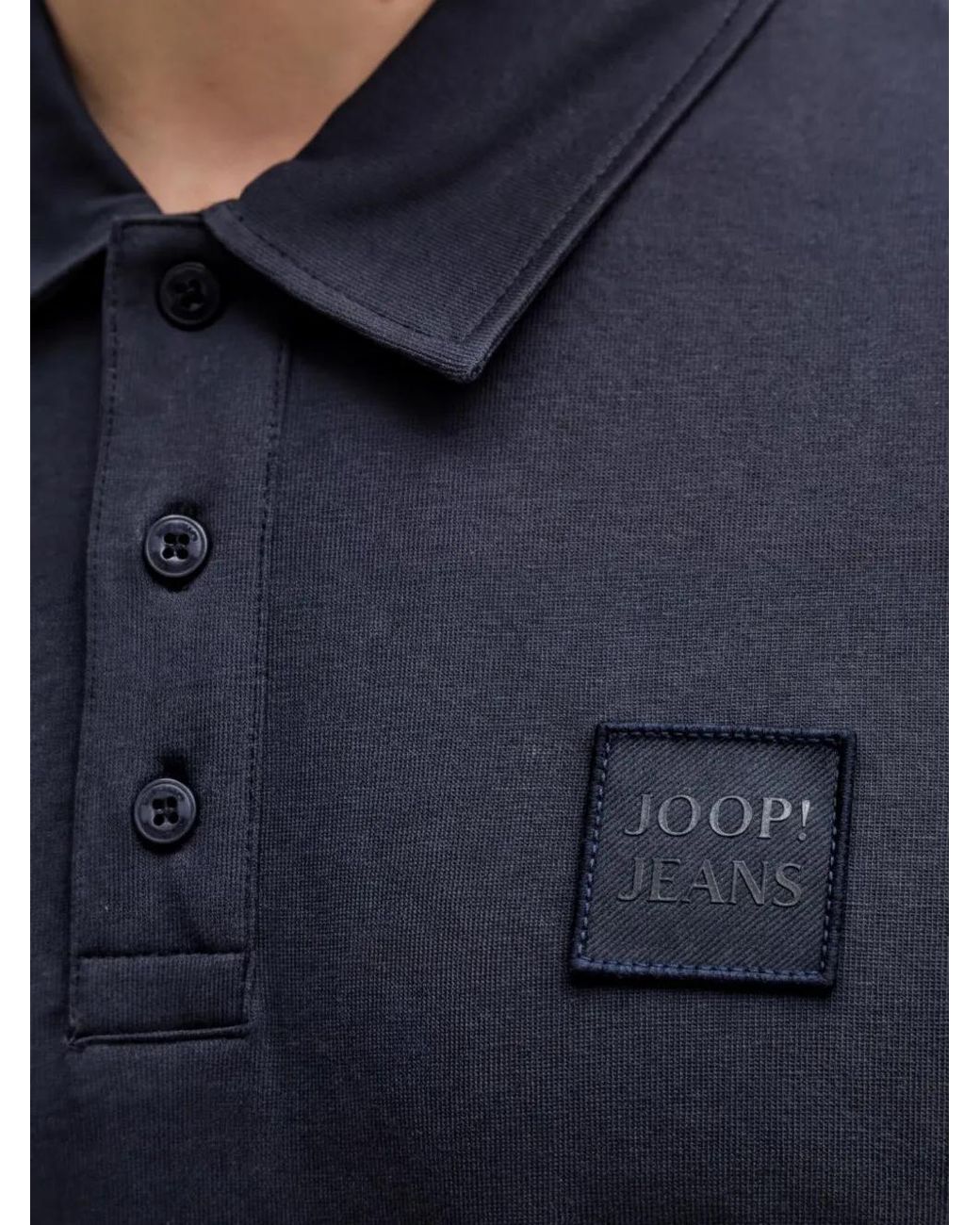 Joop! Blue Logo-Appliqué Polo Shirt for men