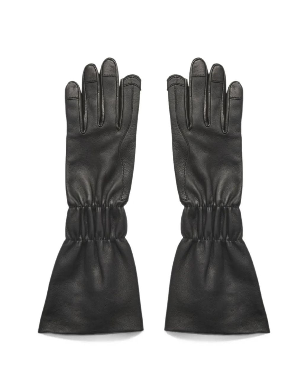 Rick Owens Black Cuffed Gloves