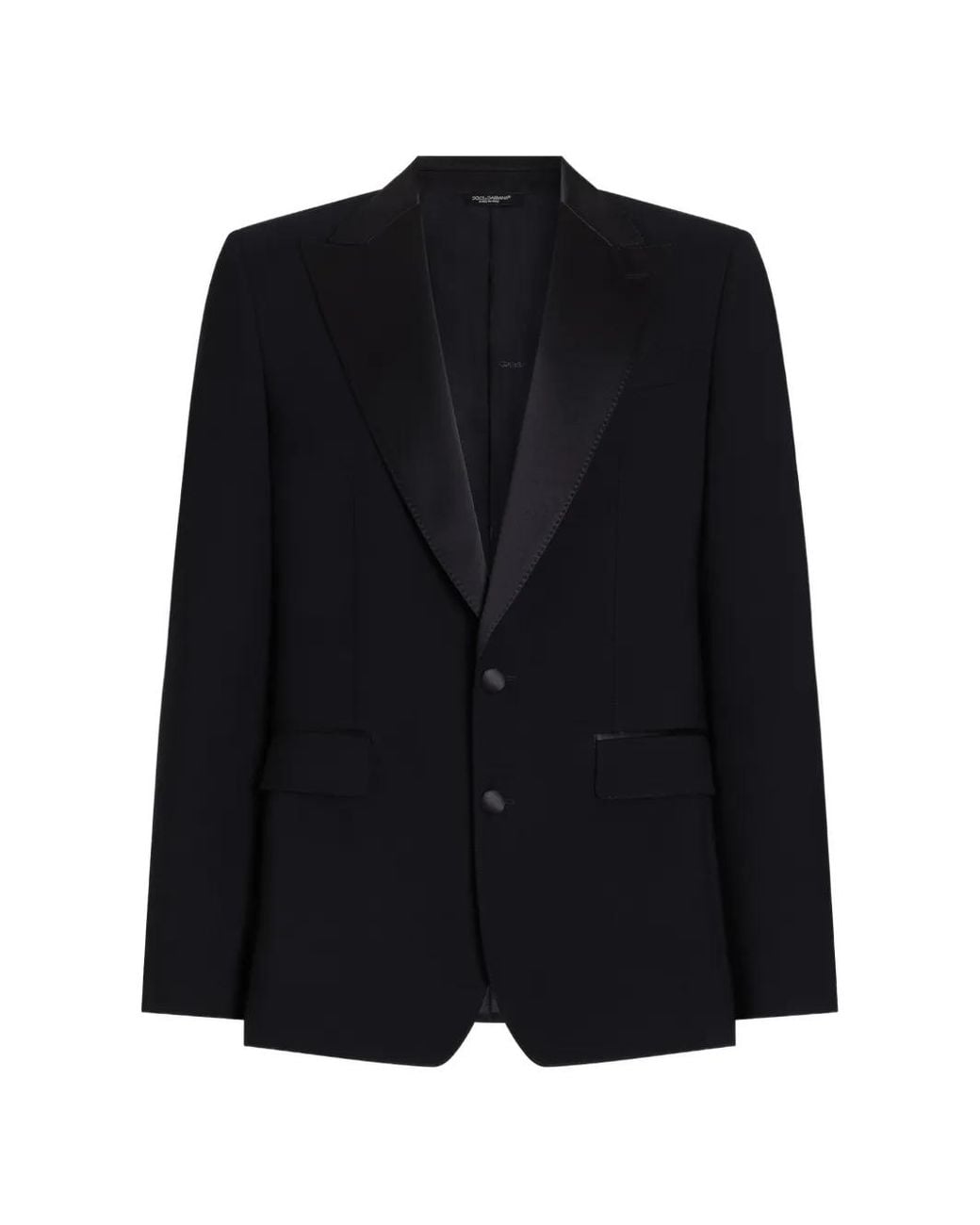 Dolce & Gabbana Blue Single-Breasted Two-Piece Wool Tuxedo Suit for men