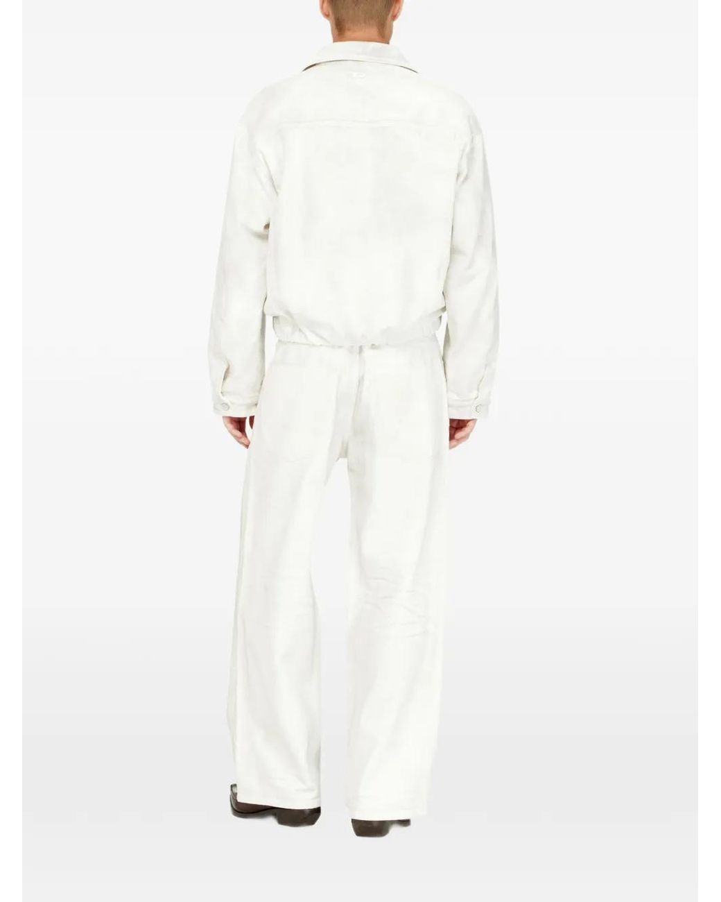 DIESEL White Relaxed Jeans High-Waist 1982 D-Hakou