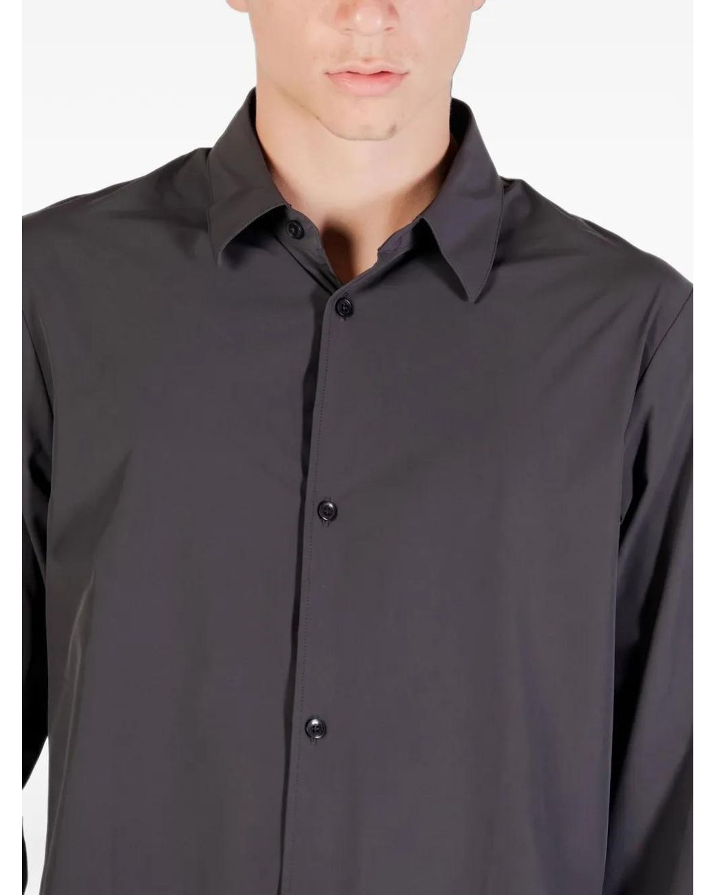 ARMANI EXCHANGE Gray Button-Up Shirt for men